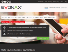 Tablet Screenshot of evonax.com